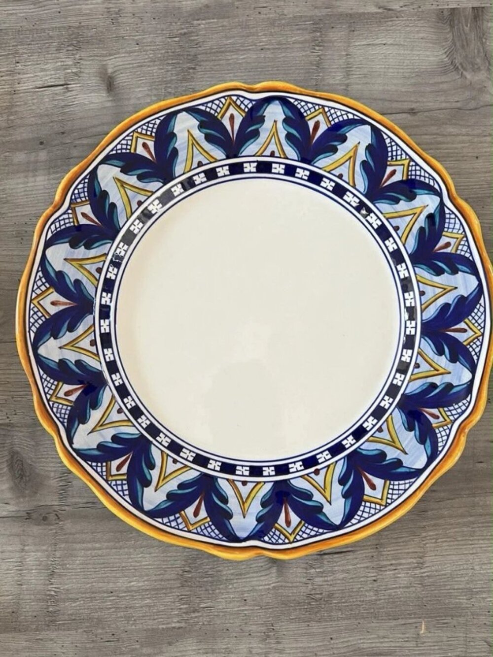 Bordato Cottura DERUTA F. Mercante Signed Hand Painted Plate Charger